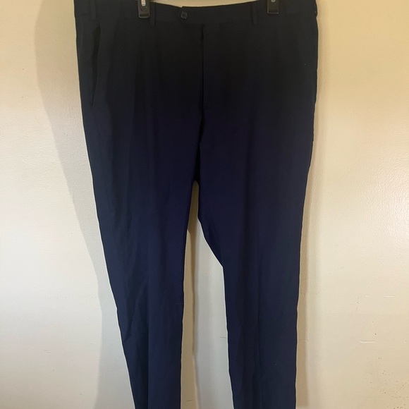 Santorelli Men's Navy Dress Pants Made with Loro Piana Wool Size 42 - Picture 5 of 8